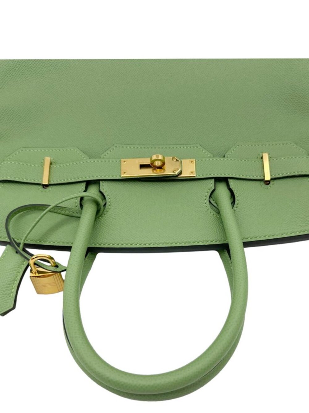 Hermes Birkin 30 Epsom Leather Tote Bag Green - Picture 5 of 13